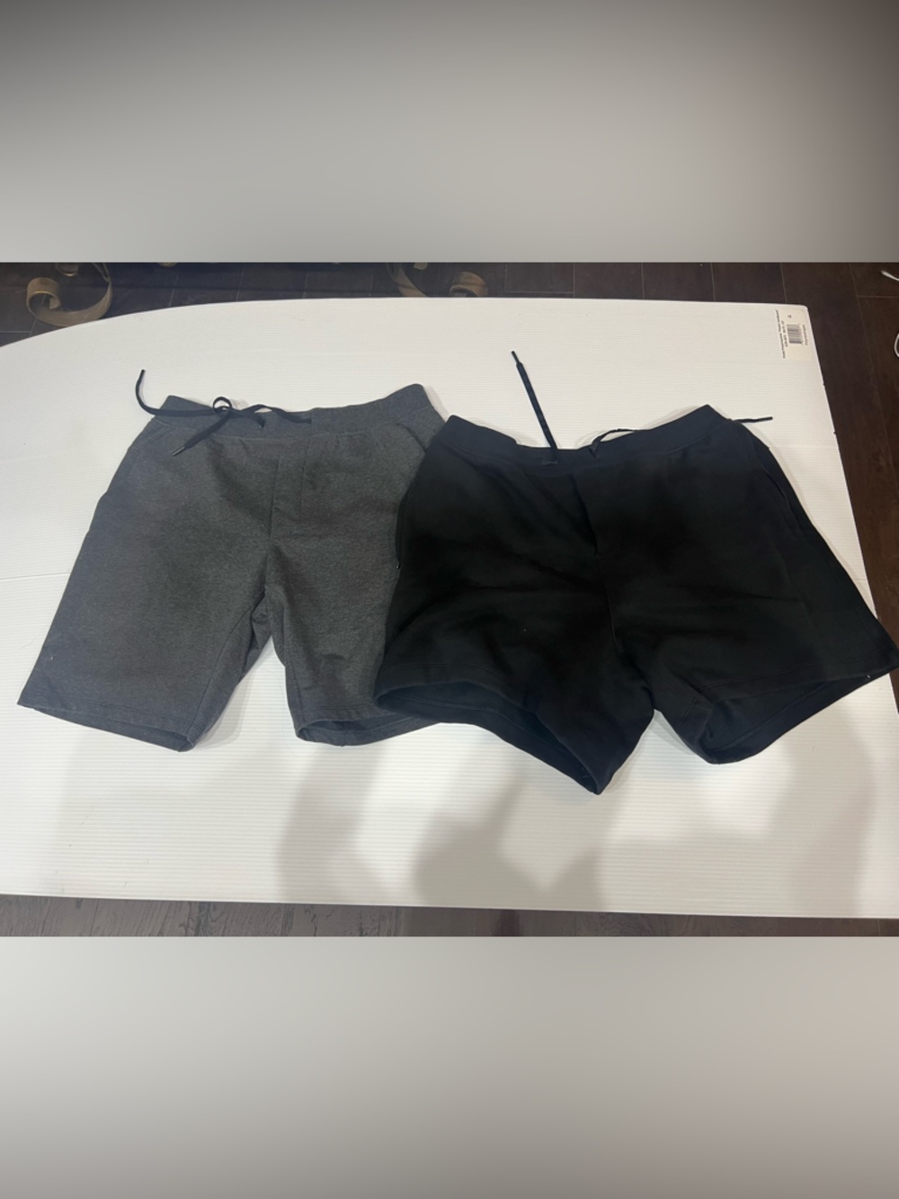 Lululemon Mens Sweat Shorts Lot Black Gray Drawstring Pockets Athletic Lounge